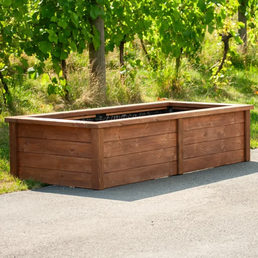 Vyvýšený záhon 206 × 94 cm, výška 50 cm – Zlatá střední cesta